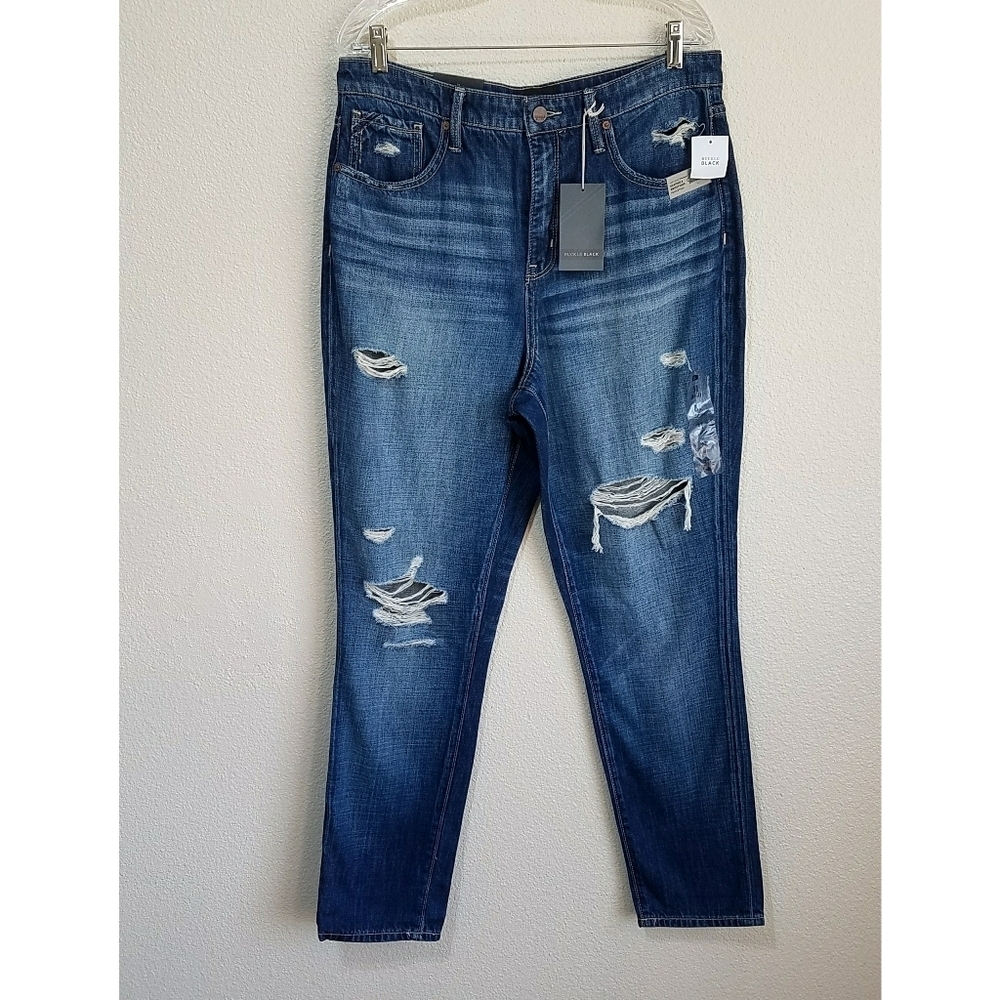 Buckle Black High Rise Mom Jeans